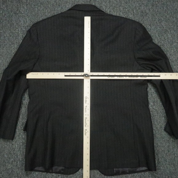 VINTAGE Brooks Brothers Blazer Mens 43S Gray Golden Fleece Pinstripe Jacket USA - Picture 8 of 14